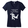 alternatives to war play rugby Women's V-Neck T-Shirt