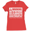 warning due to the rising cost of ammo Ladies Fitted T-Shirt