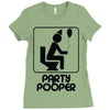 party pooper Ladies Fitted T-Shirt