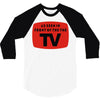 as seen in front of the the tv 3/4 Sleeve Shirt