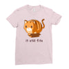 if it fits i sits Ladies Fitted T-Shirt