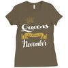 queens are born in november Ladies Fitted T-Shirt