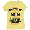 Super Cool Mom Of A Freaking Awesome Granddaughter Ladies Fitted T-Shirt