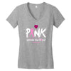 pink spread the hope Women's V-Neck T-Shirt