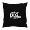 peek a boo, i see you Throw Pillow
