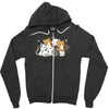 crazy cat lady Zipper Hoodie