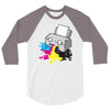 puker printer 3/4 Sleeve Shirt