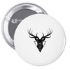 deer head vector Pin-back button