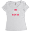 i am a teacher Women's Triblend Scoop T-shirt