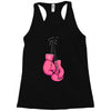 boxing gloves breast cancer Racerback Tank