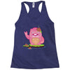 mrs yetti and her poops Racerback Tank