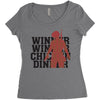 Pubg Silhouette Women's Triblend Scoop T-shirt
