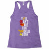 you can't save the world alone Racerback Tank