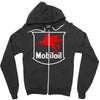 mobil oil vintage logo Zipper Hoodie