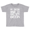 my indian name is runs with beer Toddler T-shirt