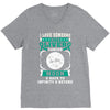 I Love Someone With Liver Cancer To The Moon And Back V-Neck Tee