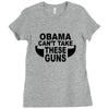 obama guns Ladies Fitted T-Shirt
