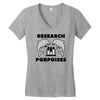 research porpoises Women's V-Neck T-Shirt