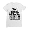 F Chord Dad Funny Guitar Ladies Fitted T-Shirt