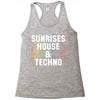 Sunrises House &amp; Techno Racerback Tank
