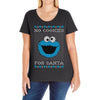 no cookies for santa Ladies Curvy T-Shirt