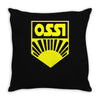 ossi  fdj ddr fun Throw Pillow