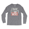 straight outta america Long Sleeve Shirts