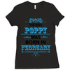 The Best Poppy Was Born In February Ladies Fitted T-Shirt