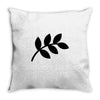 daun hitam Throw Pillow