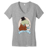 tea rex Women's V-Neck T-Shirt