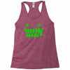 fun monster face, eat, beast, Racerback Tank