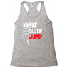 eat sleep jump Racerback Tank