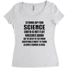 Stand Up for Science Women's Triblend Scoop T-shirt