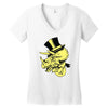 triceratop hat Women's V-Neck T-Shirt
