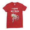 i love when my wife lets me buy another bike Ladies Fitted T-Shirt