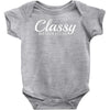 classy but i cuss a little Baby Bodysuit