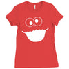 cookie monster Ladies Fitted T-Shirt