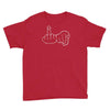 funny rude fingers ideal birthday gift or present Youth Tee