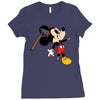 zombie mickey Ladies Fitted T-Shirt