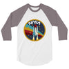 Nasa  Blue White Yellow Color 3/4 Sleeve Shirt