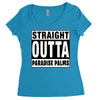 straight outta paradise palms Women's Triblend Scoop T-shirt