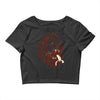 banana eating lion Crop Top