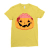 pumpkin brain Ladies Fitted T-Shirt