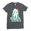 scream floral Ladies Fitted T-Shirt