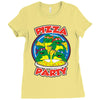 pizza party Ladies Fitted T-Shirt