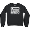 warning due to the rising cost of ammo Crewneck Sweatshirt