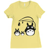 totoro Ladies Fitted T-Shirt
