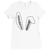 bunny ears Ladies Fitted T-Shirt