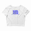 funny t shirt alcohol tobacco firearms who's bringing the chips tee Crop Top