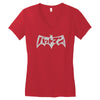 japanese batman logo fan inspired Women's V-Neck T-Shirt